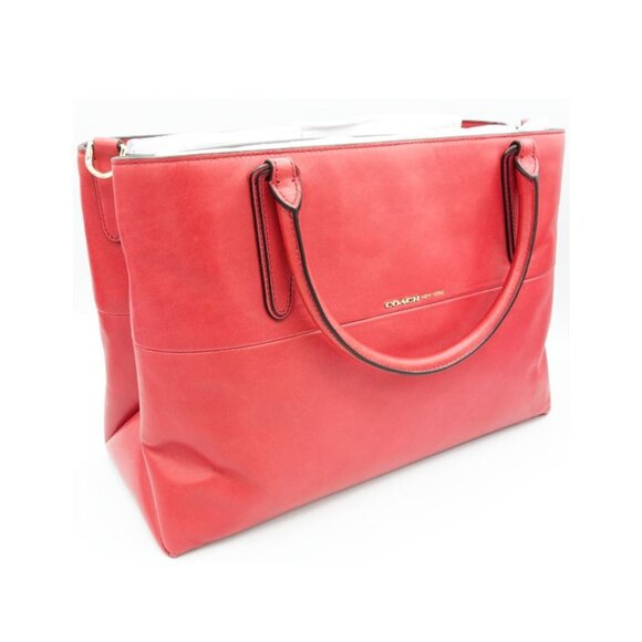 NWT Coach Soft Borough-Napa Leather-Loganberry - Picture 1 of 6